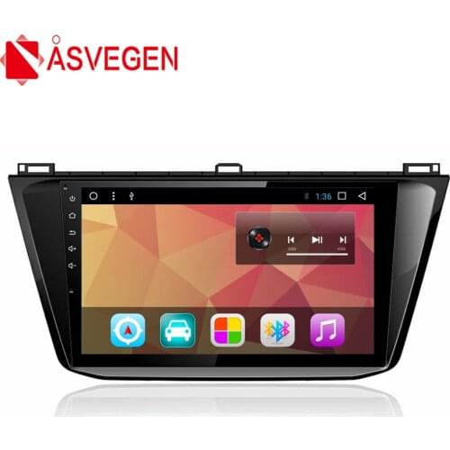 Asvegen 10.2'' Android 7.1 Car Radio For For VW Volkswagen Tiguan L 2016 Bluetooth Autostereo Multimedia Player GPS Navigation