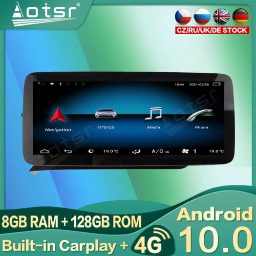 12.5 inch For Benz C CLASS W204 2007 -2010 Android Car GPS Navigation Multimedia Player Radio 4G LTE Carplay Stereo Touch screen
