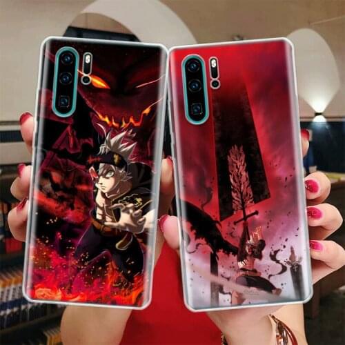Black Clover Asta Anime Silicon Phone Case For Huawei Honor 10 9 20 Lite Y5 Y6 Y7 Y9 9X 8X 8S 8A 7X 7A 7S Pro + 10i20i Coque