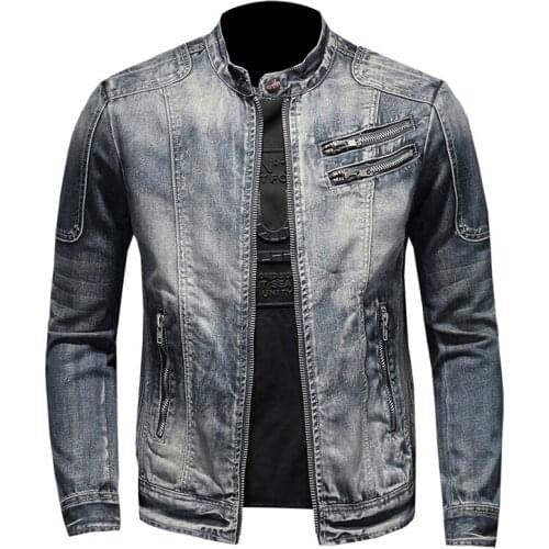 Automotive Mens Jean Jackets Summer and Spring Vintage Denim Jackets and Coats For Men European Designer Overcoat For Men A960