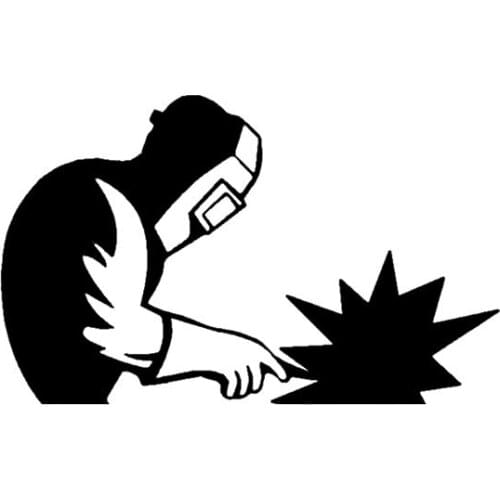 Interesting High Quality Welder Car Sticker Pvc Personality Auto Windshield Cover Scratches Waterproof Bumper Decal Exterior