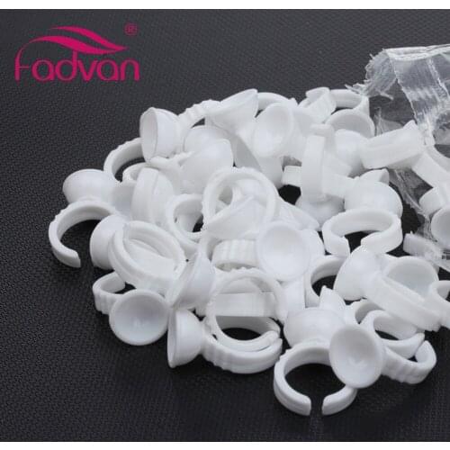 200pcs False Eyelashes Tools & Accessories Glue Ring Eye Lash Building Tool for Professional Eyelashes Artist