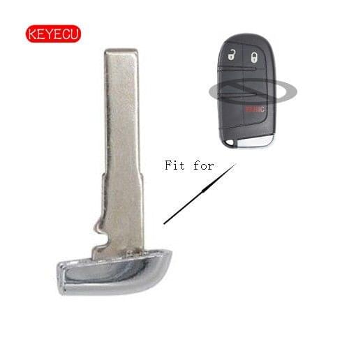 Keyecu Smart Insert Emergency Remote Key Blade for Jeep Chrysler Dodge FCC: M3N-40821302
