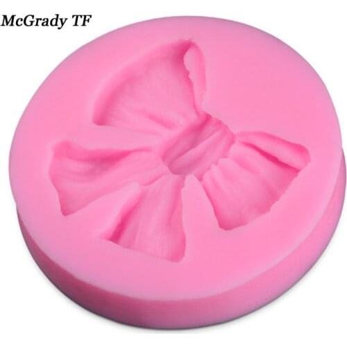 Bow Knot Shape Silicone Cake Mold Fondant Mould Cake Tools Bow Shape Cookware Cake Decorating Tools Fondant Mold Cake Tools