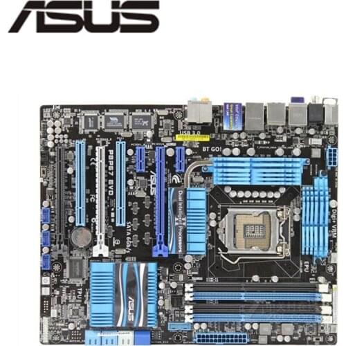 For ASUS P8P67 EVO Computer Motherboard LGA 1155 DDR3 For Intel P67 P8P67 Desktop Mainboard Used (Without heat shield)