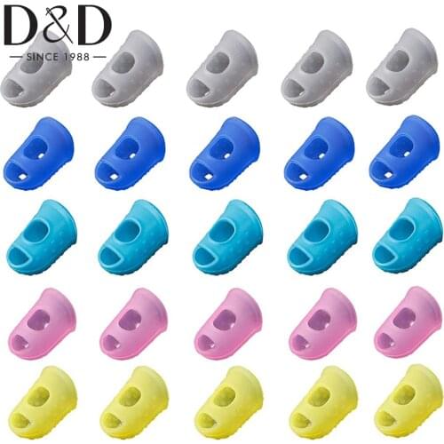 5/10/20pcs Silicone Sewing Thimbles Anti-Slip Finger Protector for Quilting DIY Needlework Craft Reusable Thimbles Sewing Tools