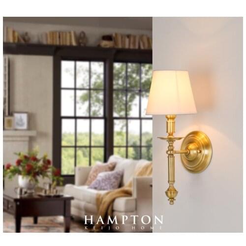 Europe Modern Style Bedside Gold Iron Alloy LED E27 Wall Sconces Lamp Indoor Lighting with White Cloth Shade For Bedroom Decor