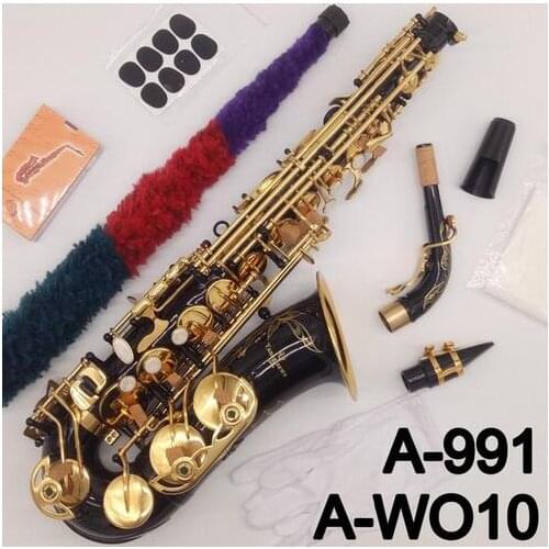 Brand New Alto Saxophone A-991 A-WO10 Black Lacquer Sax Alto Musical Instruments Professional A-991 WO10 Included Case
