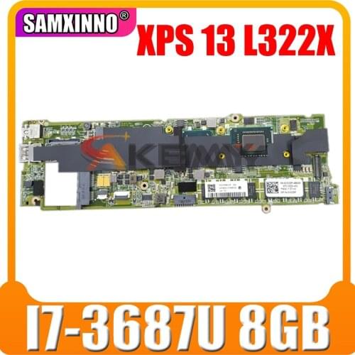 Original Laptop motherboard For DELL XPS 13 L322X Core I7-3687U 8GB Mainboard DAD13BMBCC0 CN-0YKPCP 0YKPCP SR0XH