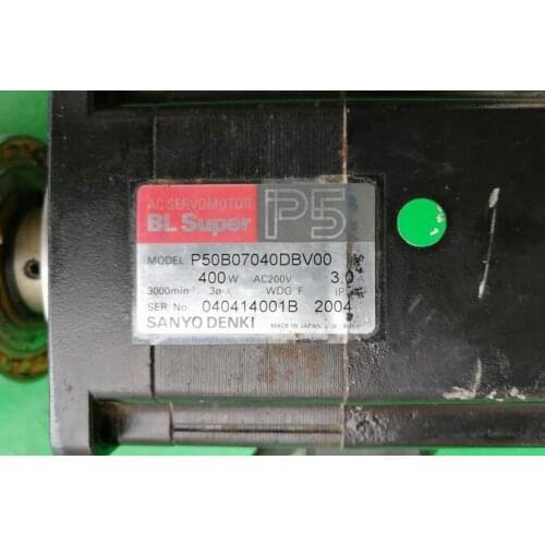 P50B7040DBV00 servo motor used in good condition . 80% appearance new , good working , free shipping