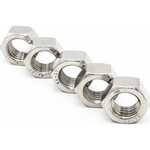 M1.6/M2/M2.5/M3/M4/M5-M30 Hex Nut Outer Hexagon Nuts DIN934 Metric thread 304 Stainless Steel