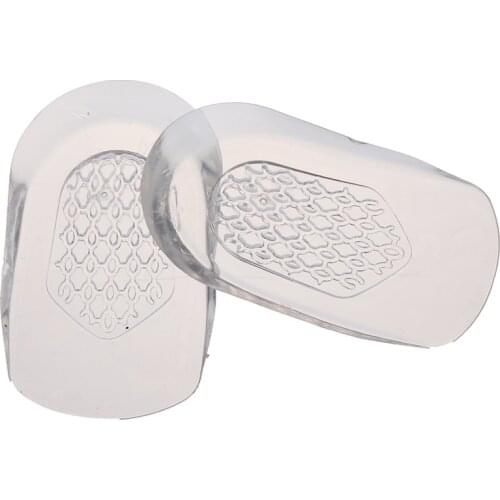 1 pair Silicone Gel Feet Cushion Foot Heel Cup Elastic Care Half Insoles Shoes Pads Shoe Inserts New