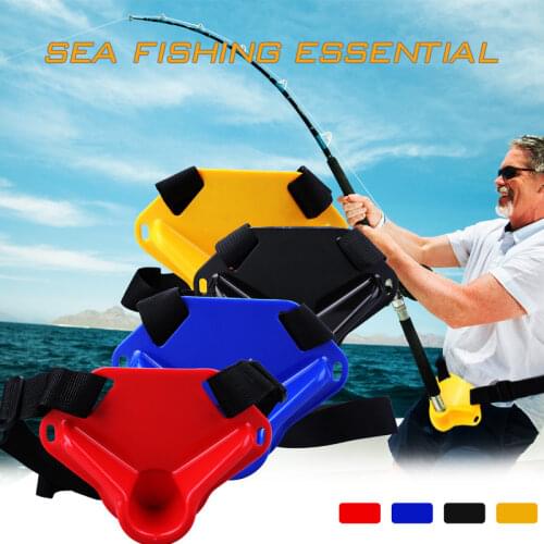 Sougayilang Triangle Fishing Belly Top Fishing Rod Support 155g/5.46oz Fishing Belt Boat Fishing Belly Top Belt Fishing Tackle