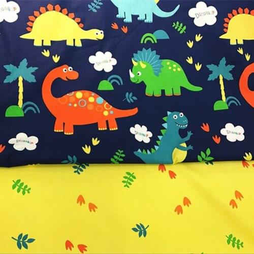 Jurassic Park Animal Dinosaur Print Pure Cotton Cloth Bedding Baby Fabric Home Textile Cloth