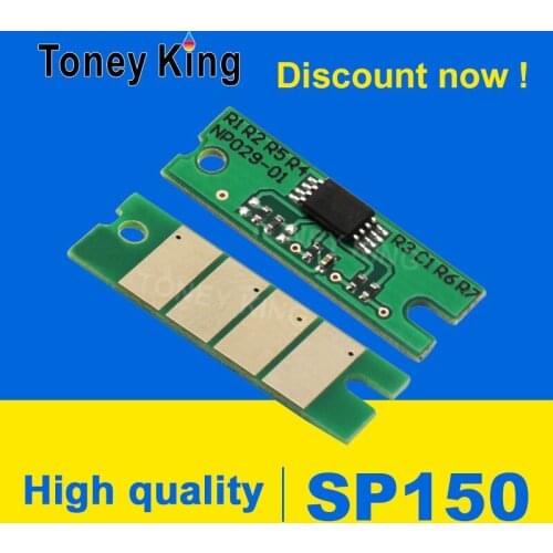 Toney King Black Toner Chip SP150 for Ricoh SP150su SP150w SP150suw SP 150 150SU 150w 150SUw 150he Printer Cartridge Chips