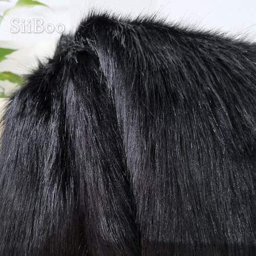 American style 5cm plush faux fur fabric for winter coat vest stage decor DIY fabric tissue 150*50cm 1pc free shipping SP3913