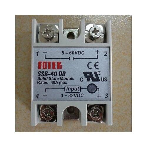 1)Solid State Relay SSR-40 DA 40A Output Current Input 3-32VDC Output 5-60VDC