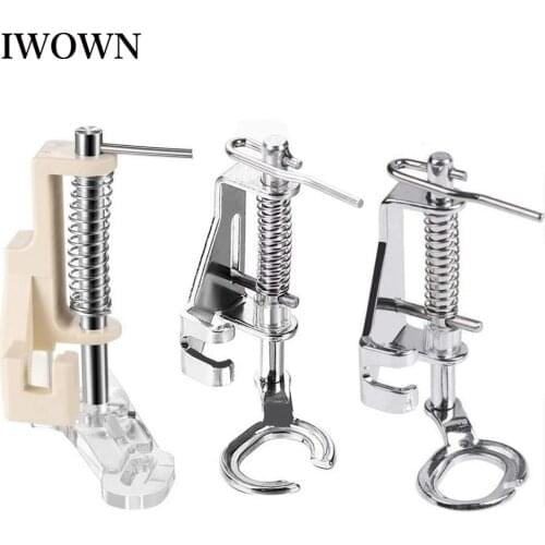 1Pc Sewing Machine Presser Foot Quilting Embroidery Closed Toe Open Toe Foot for All Low Shank Sewing Machine DIY Sew Tools