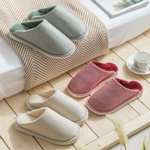 2020 Womens House Shoes Winter Warm Slippers Cotton Home Shoes Comfortable Soft Plush Lining Slip-on Cozy House Shoes Indoor