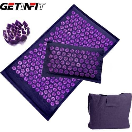 Acupressure Mat Massage Mat Set Yoga Mat Needle Relax Muscles Massage Shiatsu Mat Massage Yoga Mat New Coconut Fiber
