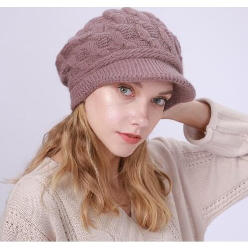 Retro Autumn Winter Spring Knit Beret Cap Women Plain Solid Octagonal Newsboy Vintage Painter Artist Female Beret Gorros