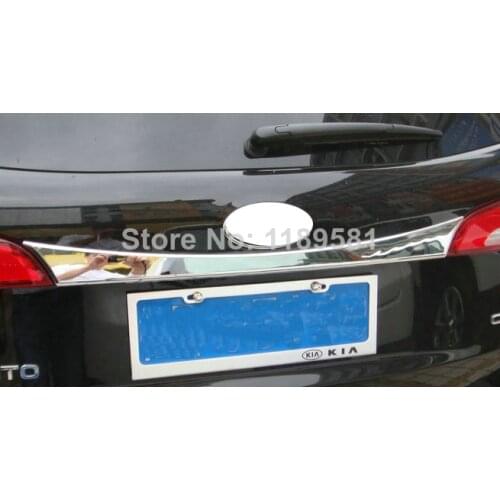 For Kia Sorento 2013 2014 ABS Chrome Rear Door Trunk Lid Cover Trim Exterior Molding Stickers