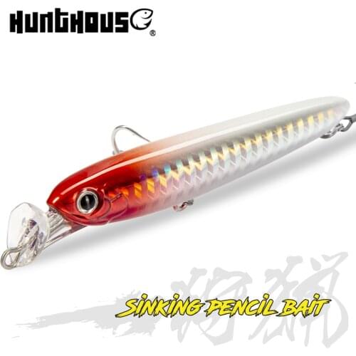 Hunthouse Rocket 95 Minnow fishing lure popper bait 75mm 13g 95mm 22g sinking baits Artificial bait stickbaits fishing seabass