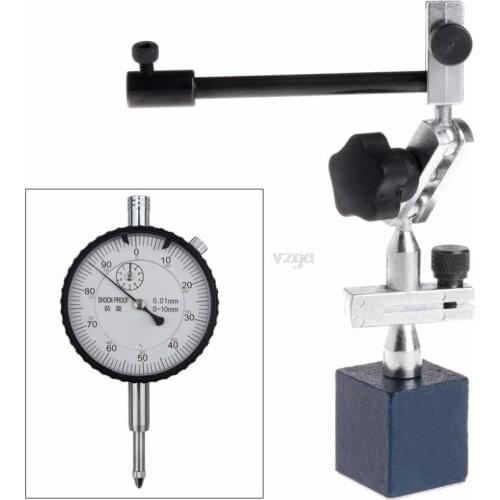 215mm Height Level Dial Test Gauge Indicator Rotary Magnetic Stand Base Holder Base Holder Stand Mar Whosale&DropShip