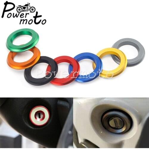 7 Colors CNC Aluminum Motorcycle Ignition Switch Ring Cover For Vespa GTS Sprint Primavera LX 125 150 Circle Key Ignition Trims