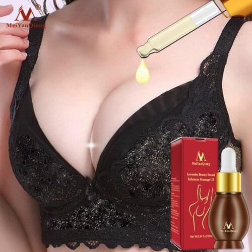 MeiYanQiong Lavender Beauty Breast Enhancer Massage Oil Breast Enlargement Treatment Lifting Size Up Enlarge Firming 10ml
