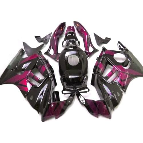 Cool dark pink black Motorcycle Fairings kit fit For Honda CBR600 f3 97 98 Full Body KitsNew fairing CBR 600 F3 1997 1998 LH61