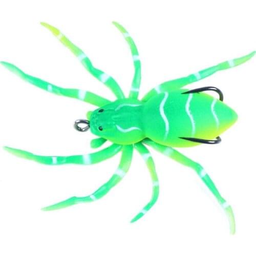 Soft Bait Silicone Fishing Lures Hooks , Realistic Spider Swimming Lures for Freshwater Saltwater Fishing Lures Kit