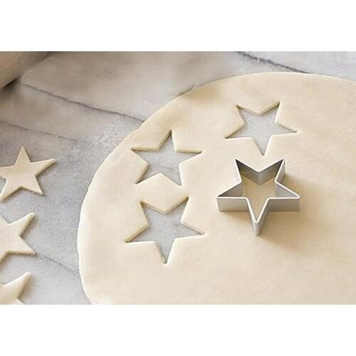 Pentagram Shapes Biscuit Cookie Bread Cake Steel Cutter Baking Mold Star Shape