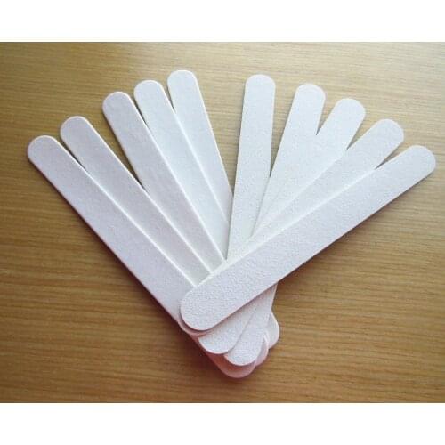 10 pcs white nail file 100/180 wood emery board nail art tool