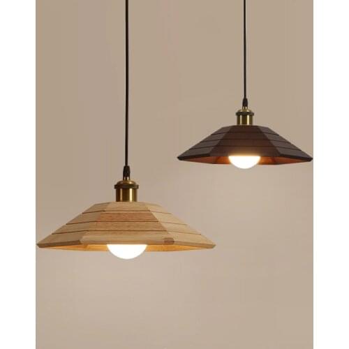 Nordic Dining Room Pendant Lights Japanese Style Solid Wood Hanging Lamp Living Room Bedroom Kitchen Home Decoration Lighting