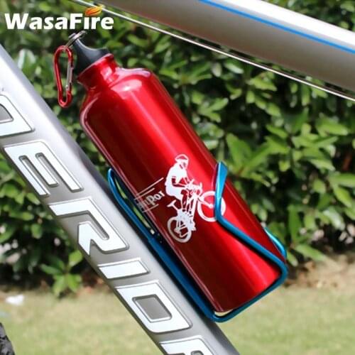750ML Bicycle Water Bottle Aluminum Alloy Bike Water Bottle Outdoor Sport Camping Hiking Cycling Kettle Bicycle Accessories