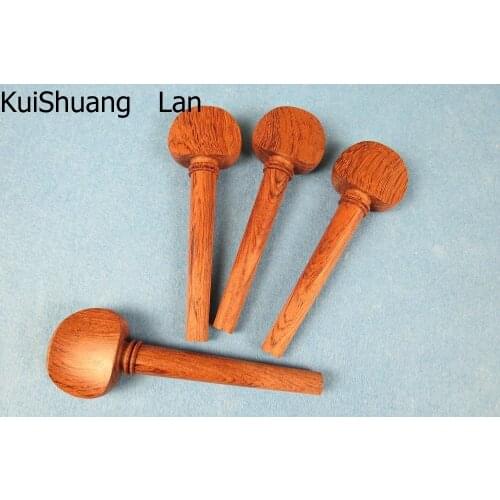 High quality 4pcs of 4/4 cello pegs ,one set of rosewood cello pegs