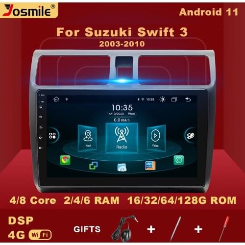 2 Din Android 10.0 Car Multimedia Player For Suzuki Swift 2005 2006 2007 2008-2010 Radio NavigationAI Voice Control Carplay Wifi