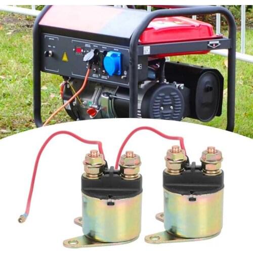 2Pcs 5x3.3cm Iron Solenoid Starter Relay Fit For 168F 170F GX160 GX200 GX210 Gasoline Generator Parts