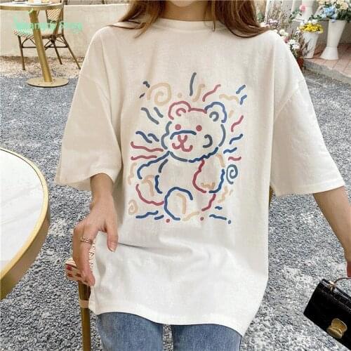 2021 Fashion Women Tops For Women Summer Camiseta T-shirts With Short Sleeves Cute Things Fairy Grunge Aesthetic Clothes