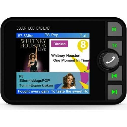 New Arrival Car DAB + Radio Adapter Wireless Transmitter Receiver 2.4" High Quality Cars FM MP3 Stereo Sound Transmitters