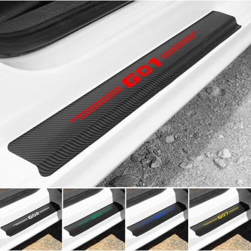 Car Sticker Carbon Fiber Door Sill Scuff Plate Guards Sills for BMW G01 G02 G05 G06 G07 G08 G11 G12 G14 G15 G16 G20 G21 G30 G31