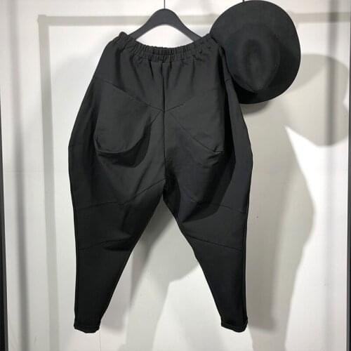 Owen Seak Men Casual Pencil Pants High Street Wear Ankle Length Pants Men Japanese Sweatpants Hip Hop Autumn Harem Black Pants