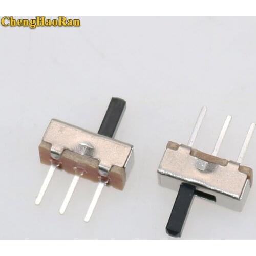 ChengHaoRan 1pcs Slide Switch 2 Position SPDT 1P2T 3Pin PCB Panel Mini Vertical Toggle Switches For DIY