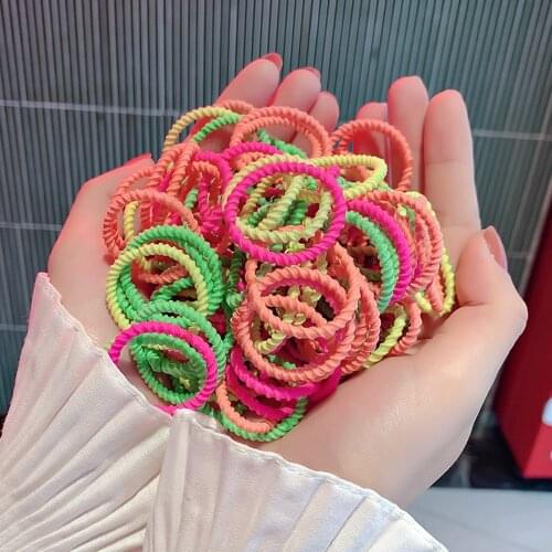 Korea Style Child Baby Hair Ropes Cute Small Color Elasticity Hair Rubber Bands for Girl Fashion Hair Accessories