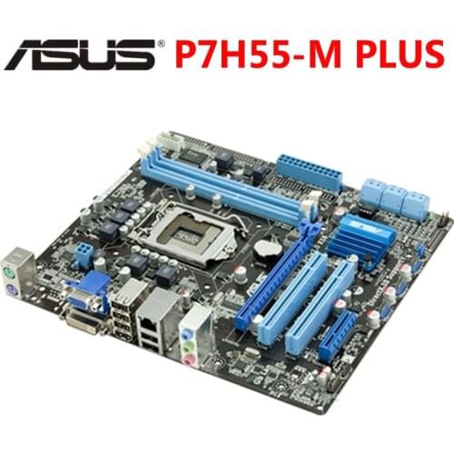 For ASUS P7H55-M PLUS Motherboard LGA 1156 DDR3 8GB For Intel H55 P7H55 Desktop Mainboard SATA II PCI-E X16 Used