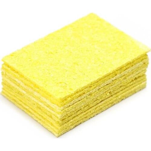 10Pcs High quality High Temperature Resistant Sponge Electric Iron Tip Cleaning Sponge Rectangular 3.5CM*5CM