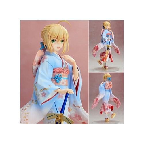 NEW hot 25cm Fate Zero Fate stay night kimono saber action figure toys collection Christmas gift with box
