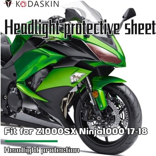 KODASKIN Motorcycle Accessories ABS Headlight Screen Protection Cover Headlight Guard Fit For KAWASAKI Z1000SX ninja1000 17-18