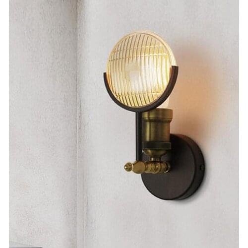Loft retro lamp europe style creative wall light dining room restaurant aisle corridor pub cafe wall lamp bra wall sconce lights